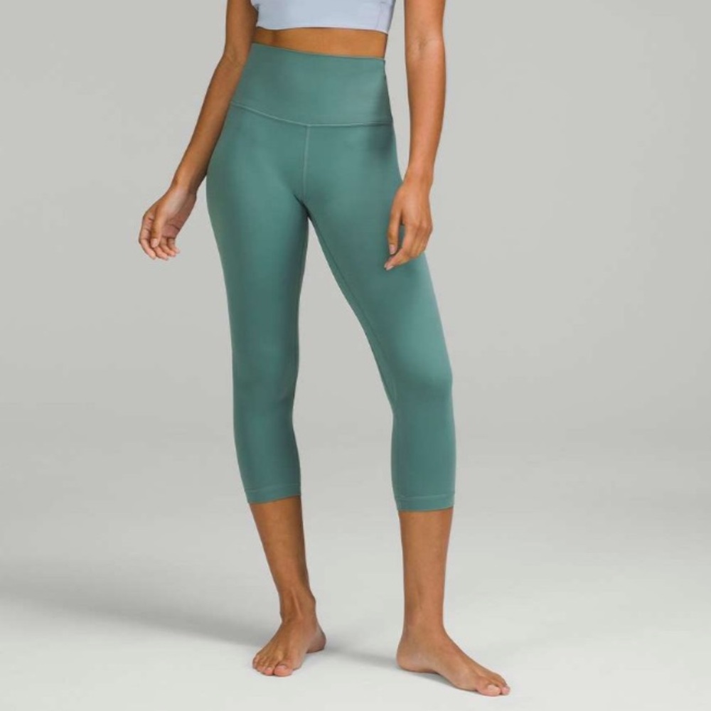 Lululemon Align High-Rise Crop 21" Tidewater Teal Size 10 - Picture 1 of 10